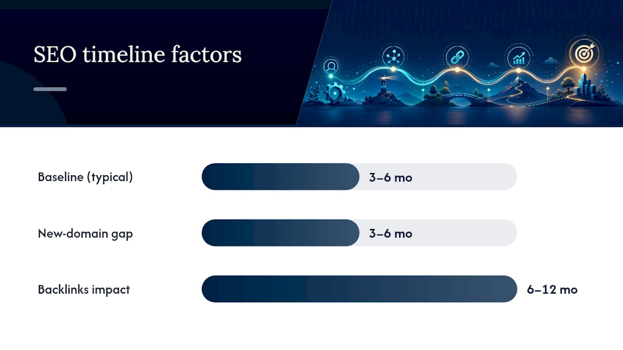 How Long Does SEO Take: What Actually Changes the Timeline — overview diagram