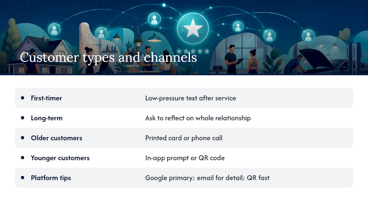 Getting Reviews From Different Customer Types and Platforms — overview diagram