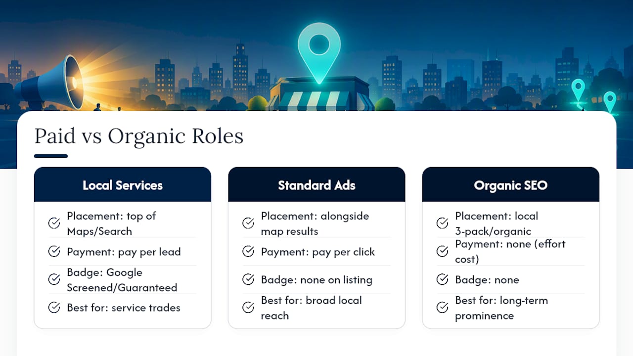 Leveraging Google Maps Advertising Options to Boost Visibility — overview diagram